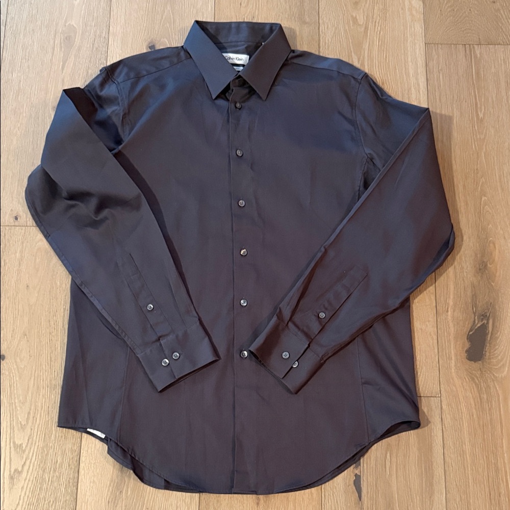 Calvin Klein Charcoal Dress Shirt